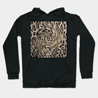 Animal Print Bold Brown and Black Hoodie